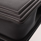 CHANEL シャネル ボーイシャネル チェーンショルダー ブラウン レディース レザー ショルダーバッグ ABランク 中古 銀蔵