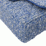 CHANEL シャネル マトラッセ チェーンショルダー 20cm ブルー A69900 レディース ツイード ショルダーバッグ Aランク 中古 銀蔵