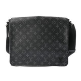 LOUIS VUITTON ルイヴィトン モノグラムエクリプス ディストリクト MM NM ブラック M44001 メンズ モノグラムキャンバス ショルダーバッグ Aランク 中古 銀蔵
