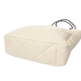 CHANEL シャネル シャネル19 チェーントート ホワイト AS3519 レディース ラムスキン トートバッグ Aランク 中古 銀蔵