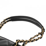 CHANEL シャネル マトラッセ チェーントート ブラック レディース ラムスキン ハンドバッグ Aランク 中古 銀蔵