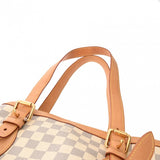 LOUIS VUITTON ルイヴィトン ダミエアズール ハムステッドMM ホワイト N51206 レディース ダミエアズールキャンバス トートバッグ Bランク 中古 銀蔵