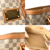 LOUIS VUITTON ルイヴィトン ダミエアズール ハムステッドMM ホワイト N51206 レディース ダミエアズールキャンバス トートバッグ Bランク 中古 銀蔵