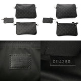 LOUIS VUITTON ルイヴィトン モノグラムエクリプス トリオメッセンジャー グレー M69443 メンズ レザー ショルダーバッグ Aランク 中古 銀蔵