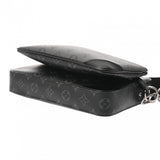 LOUIS VUITTON ルイヴィトン モノグラムエクリプス トリオメッセンジャー グレー M69443 メンズ レザー ショルダーバッグ Aランク 中古 銀蔵