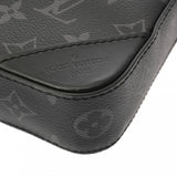 LOUIS VUITTON ルイヴィトン モノグラムエクリプス トリオメッセンジャー グレー M69443 メンズ レザー ショルダーバッグ Aランク 中古 銀蔵