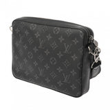 LOUIS VUITTON ルイヴィトン モノグラムエクリプス トリオメッセンジャー グレー M69443 メンズ レザー ショルダーバッグ Aランク 中古 銀蔵
