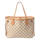 LOUIS VUITTON ルイヴィトン ダミエアズール ネヴァーフル PM ホワイト N51110 レディース ダミエキャンバス ハンドバッグ ABランク 中古 銀蔵