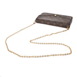 LOUIS VUITTON ルイヴィトン モノグラム ポシェットフェリシー ブラウン M81896 レディース モノグラムキャンバス ショルダーバッグ Aランク 中古 銀蔵