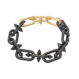 TIFFANY&Co. ティファニー タイタン byファレル ウィリアムズ ダイヤ0.46ct ユニセックス K18イエローゴールド YG チタン ブレスレット Aランク 中古 銀蔵