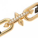 TIFFANY&Co. ティファニー タイタン byファレル ウィリアムズ ダイヤ0.46ct ユニセックス K18イエローゴールド YG チタン ブレスレット Aランク 中古 銀蔵