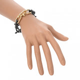 TIFFANY&Co. ティファニー タイタン byファレル ウィリアムズ ダイヤ0.46ct ユニセックス K18イエローゴールド YG チタン ブレスレット Aランク 中古 銀蔵