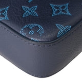 LOUIS VUITTON ルイヴィトン モノグラムシャドウ トリオメッセンジャー ブルー M46602 メンズ レザー ショルダーバッグ ABランク 中古 銀蔵