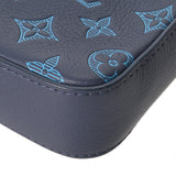 LOUIS VUITTON ルイヴィトン モノグラムシャドウ トリオメッセンジャー ブルー M46602 メンズ レザー ショルダーバッグ ABランク 中古 銀蔵