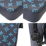 LOUIS VUITTON ルイヴィトン モノグラムシャドウ トリオメッセンジャー ブルー M46602 メンズ レザー ショルダーバッグ ABランク 中古 銀蔵