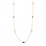 BVLGARI ブルガリ セルペンティ マラカイト ネックレス 352677 ユニセックス K18ピンクゴールド PG ネックレス Aランク 中古 銀蔵