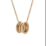 BVLGARI ブルガリ B-ZERO1 ネックレス レディース K18イエローゴールド YG ネックレス Aランク 中古 銀蔵