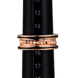 BVLGARI ブルガリ B-ZERO1 ロック リング #56 15号 メンズ K18ピンクゴールド PG セラミック リング・指輪 Aランク 中古 銀蔵