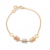 BVLGARI ブルガリ B-ZERO1 エレメント ブレスレット スリーカラー レディース K18イエローゴールド YG K18PG/K18WG ブレスレット Aランク 中古 銀蔵