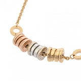 BVLGARI ブルガリ B-ZERO1 エレメント ブレスレット スリーカラー レディース K18イエローゴールド YG K18PG/K18WG ブレスレット Aランク 中古 銀蔵