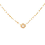 CARTIER カルティエ ダムール ネックレス SM 一粒ダイヤ レディース K18イエローゴールド YG ネックレス Aランク 中古 銀蔵