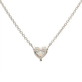 GRAFF グラフ ハートシェイプ ダイヤ 0.58ct D-VVS1 レディース Pt950プラチナ ネックレス Aランク 中古 銀蔵