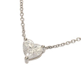 GRAFF グラフ ハートシェイプ ダイヤ 0.58ct D-VVS1 レディース Pt950プラチナ ネックレス Aランク 中古 銀蔵