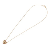 YVES SAINT LAURENT イヴサンローラン ハート ネックレス ダイヤ ルビー レディース K18イエローゴールド YG ネックレス Aランク 中古 銀蔵