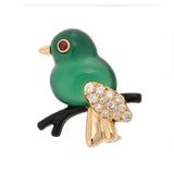CARTIER カルティエ 鳥 ヴィンテージ 2026年4月修理明細 ユニセックス K18イエローゴールド YG ブローチ Aランク 中古 銀蔵