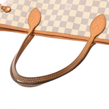LOUIS VUITTON ルイヴィトン ダミエアズール ネヴァーフル MM ホワイト N51107 レディース ダミエアズールキャンバス トートバッグ Bランク 中古 銀蔵