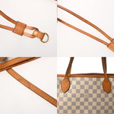 LOUIS VUITTON ルイヴィトン ダミエアズール ネヴァーフル MM ホワイト N51107 レディース ダミエアズールキャンバス トートバッグ Bランク 中古 銀蔵