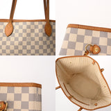 LOUIS VUITTON ルイヴィトン ダミエアズール ネヴァーフル MM ホワイト N51107 レディース ダミエアズールキャンバス トートバッグ Bランク 中古 銀蔵