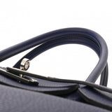 HERMES エルメス バーキン 40 オフィサー ブルーアンクル/ボルドー C刻印(2018年頃) ユニセックス トゴ ヴォースイフト ハンドバッグ Aランク 中古 銀蔵