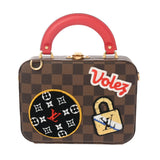 LOUIS VUITTON ルイヴィトン ダミエ ストーリーズボックス ブラウン N40048 レディース ダミエキャンバス トランク Aランク 中古 銀蔵