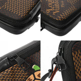 LOUIS VUITTON ルイヴィトン ダミエ ダブル フォン ポーチ NIGOコラボ ブラウン N40377 ユニセックス ダミエジャイアント ショルダーバッグ Aランク 中古 銀蔵