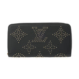 LOUIS VUITTON ルイヴィトン モノグラムアンプラント ジッピーウォレット スタッズ ノワール M82649 ユニセックス レザー 長財布 Aランク 中古 銀蔵