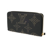 LOUIS VUITTON ルイヴィトン モノグラムアンプラント ジッピーウォレット スタッズ ノワール M82649 ユニセックス レザー 長財布 Aランク 中古 銀蔵