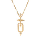 TIFFANY&Co. ティファニー タイタン byファレル ウィリアムス ユニセックス K18イエローゴールド YG ネックレス Aランク 中古 銀蔵