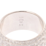 BVLGARI ブルガリ モノロゴリング パヴェダイヤ ＃50 343886 9号 レディース K18ホワイトゴールド WG リング・指輪 Aランク 中古 銀蔵
