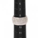 BVLGARI ブルガリ モノロゴリング パヴェダイヤ ＃50 343886 9号 レディース K18ホワイトゴールド WG リング・指輪 Aランク 中古 銀蔵