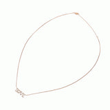 no brand ノーブランド ダイヤ 0.33ct LOVE レディース K18ピンクゴールド PG ネックレス Aランク 中古 銀蔵