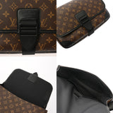 LOUIS VUITTON ルイヴィトン モノグラムマカサー アーチーメッセンジャー ブラウン/ブラック M46328 メンズ モノグラムキャンバス/レザー ショルダーバッグ Aランク 中古 銀蔵