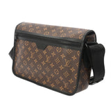 LOUIS VUITTON ルイヴィトン モノグラムマカサー アーチーメッセンジャー ブラウン/ブラック M46328 メンズ モノグラムキャンバス/レザー ショルダーバッグ Aランク 中古 銀蔵