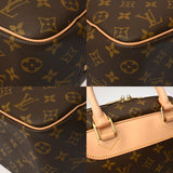 LOUIS VUITTON ルイヴィトン モノグラム ドーヴィル ブラウン M47270 レディース モノグラムキャンバス ハンドバッグ Aランク 中古 銀蔵