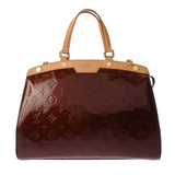 LOUIS VUITTON ルイヴィトン モノグラムヴェルニ ブレア MM ルージュフォービスト M91690 レディース ヴェルニ ハンドバッグ Bランク 中古 銀蔵