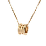 BVLGARI ブルガリ B.ZERO1 ネックレス レディース K18イエローゴールド YG ネックレス Aランク 中古 銀蔵