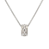 BVLGARI ブルガリ パレンテシ ネックレス レディース K18ホワイトゴールド WG ネックレス Aランク 中古 銀蔵