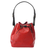 LOUIS VUITTON ルイヴィトン エピ プチノエ バイカラー レッド ノワール M44172 レディース エピレザー ショルダーバッグ Aランク 中古 銀蔵