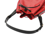 LOUIS VUITTON ルイヴィトン エピ プチノエ バイカラー レッド ノワール M44172 レディース エピレザー ショルダーバッグ Aランク 中古 銀蔵