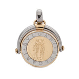 BVLGARI ブルガリ ホロスコープ 双子座 レディース ステンレス K18イエローゴールド YG ペンダントトップ Aランク 中古 銀蔵
